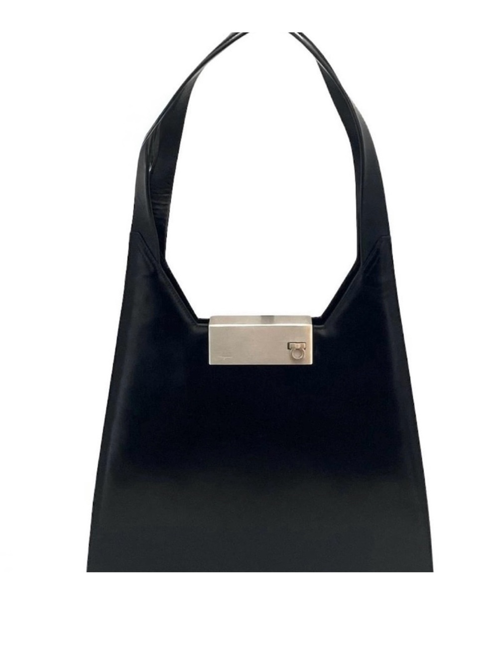 FERRAGAMO I Black Leather Shoulder Bag 🖤